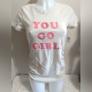 NWT old navy woman's maternity small cream tee